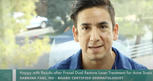 A young hispanic male patient shares his experience with Fraxel Dual Laser in San Diego, CA, 