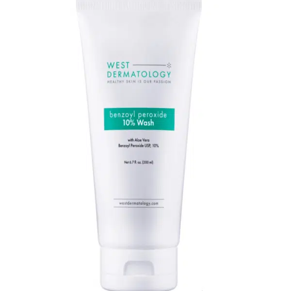 West Dermatology Benzoyl Peroxide 10% Wash with Aloe Vera
