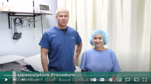 lipo surgeon, Dr. William Groff, with a patient before her body contouring procedure in San Diego