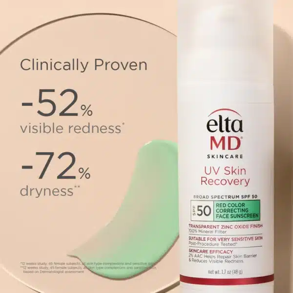 EltaMD UV Skin Recovery Red Color Correcting Green Tint Broad Spectrum SPF 50 - Image 8