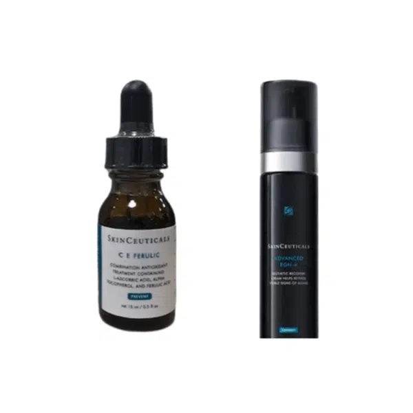 Advanced RGN-6 (15 mL), CE Ferulic (15 mL), and cosmetic bag ($152 value)