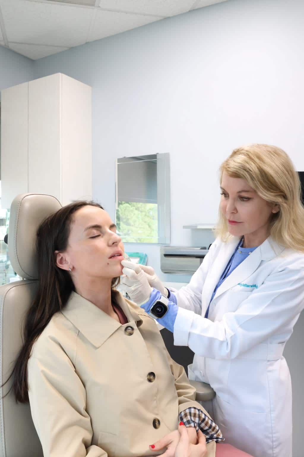 Dr. Butterwick with female patient